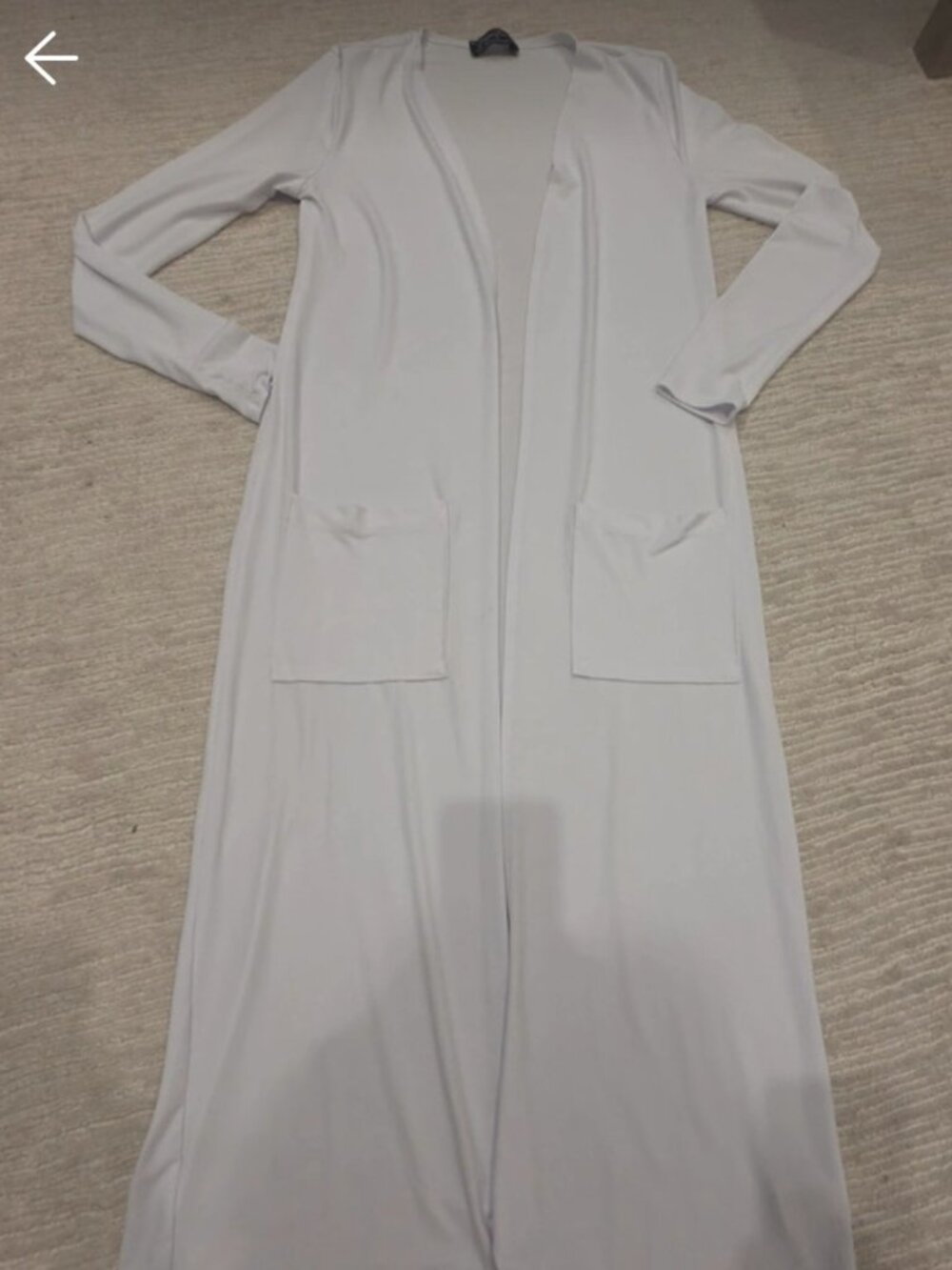 Brigitte Brianna essential white Duster